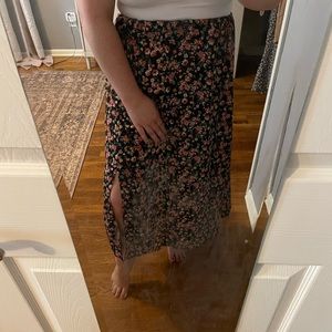 midi floral skirt